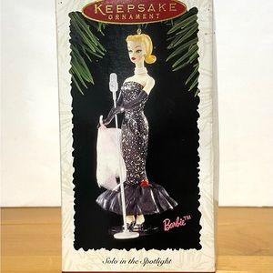 Vintage Hallmark Solo In Spotlight BARBIE Collector's Series Christmas Ornament